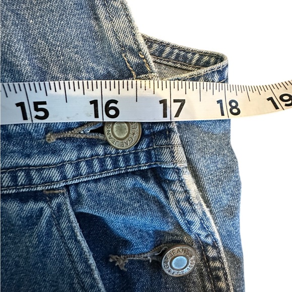 90s Vintage Gap Womens Bib Overalls Denim Baggy Carpenter Painter Size Large - Picture 5 of 10